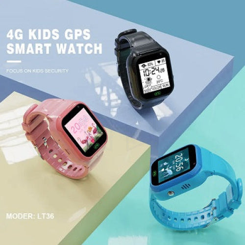 4G Kids Smart Horloge Voor Jongens Meisjes Waterdichte Veilige Smartwatch Gps Tracker Calling Sos