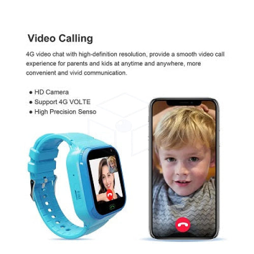 4G Kids Smart Horloge Voor Jongens Meisjes Waterdichte Veilige Smartwatch Gps Tracker Calling Sos