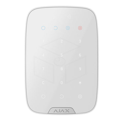Ajax Keypad Plus Jeweller Kleur: Wit Bediening