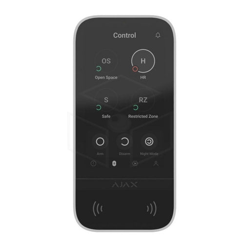 Ajax Keypad Touchscreen Kleur: Wit Bediening