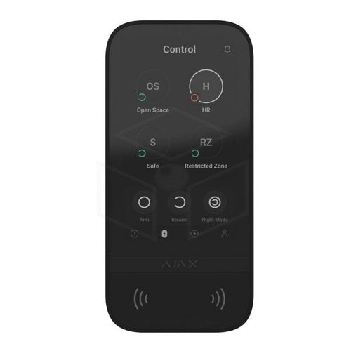 Ajax Keypad Touchscreen Kleur: Zwart Bediening