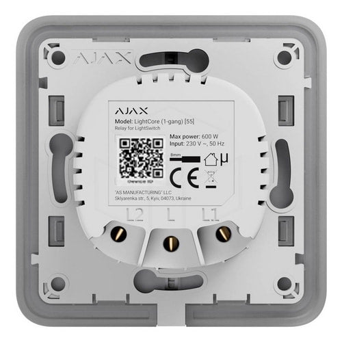 Ajax LightCore (1-gang) Juwelier Ajax Automatisering