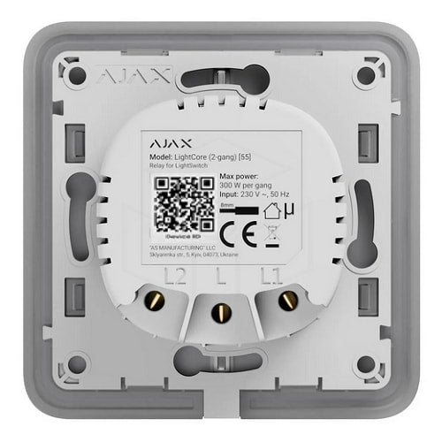 Ajax LightCore (2-gang) Juwelier Ajax Automatisering