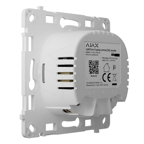 Ajax LightCore (2-gang) verticaal Juwelier Ajax Automatisering