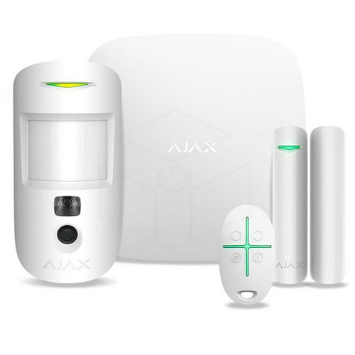Ajax Starterkit Cam Plus Beveiligingssysteem Kleur: Wit Kit