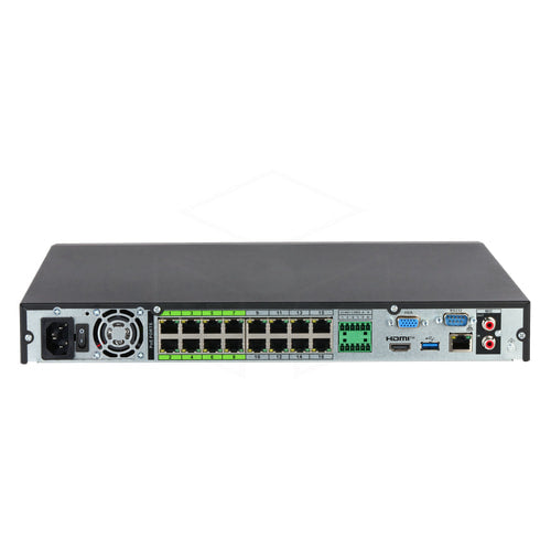 Dahua 16CH 1U 16PoE 2HDDs WizSense Netwerkvideorecorder (NVR5216-16P-EI2) Recorders