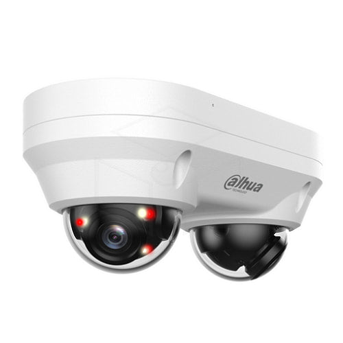 Dahua 2 × 4 MP Smart Dual Light Vaste-focale Dual-Directional Dome WizSense camera (IPC-HDBW2449F-AS-E2-IL) Camera’s