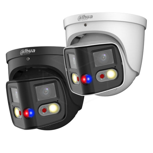 Dahua 2x4MP TiOC Duo Splicing Vaste-focale Eyeball WizSense camera (IPC-PDW3849-A180-AS-PV) Camera’s