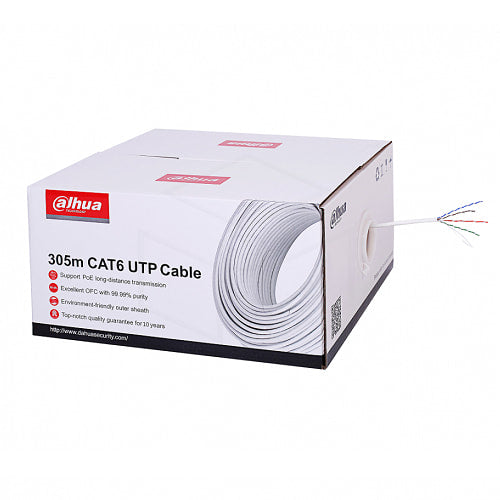Dahua 305M Utp Cat6 Cable Cpr Eclass (Pfm920I-6Un-C) Netwerkproducten