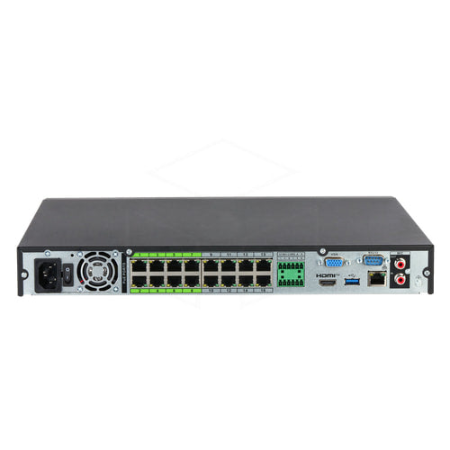 Dahua 32CH 1U 16PoE 2HDDs WizSense Netwerkvideorecorder (NVR5232-16P-EI2) Recorders