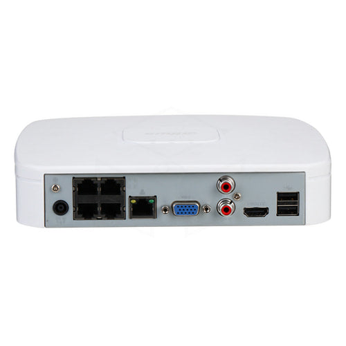 Dahua 4CH Smart 1U 4PoE 1HDD Lite Netwerkvideorecorder (NVR4104-P-4KS3) Recorders