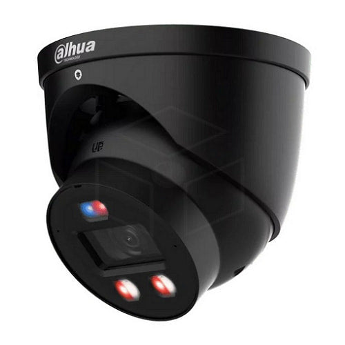 Dahua 4MP Smart Dual Light Active Deterrence Fixed-focal Eyeball WizSense camera (IPC-HDW3449HP-AS-PV-PRO) Kleur: Zwart