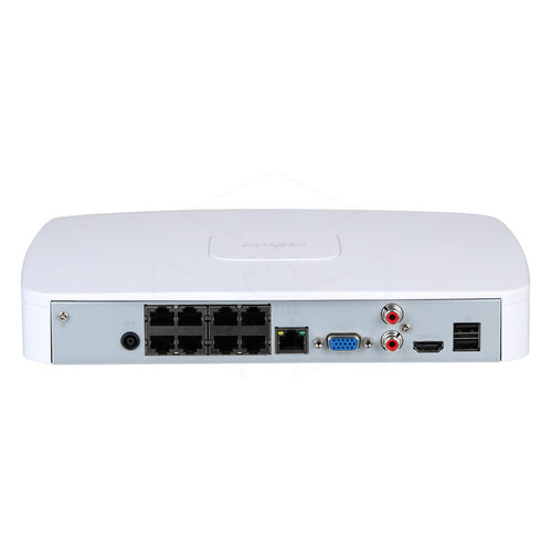 Dahua 8CH Smart 1U 8PoE 1HDD Lite Netwerkvideorecorder (NVR4108-8P-4KS3) Recorders