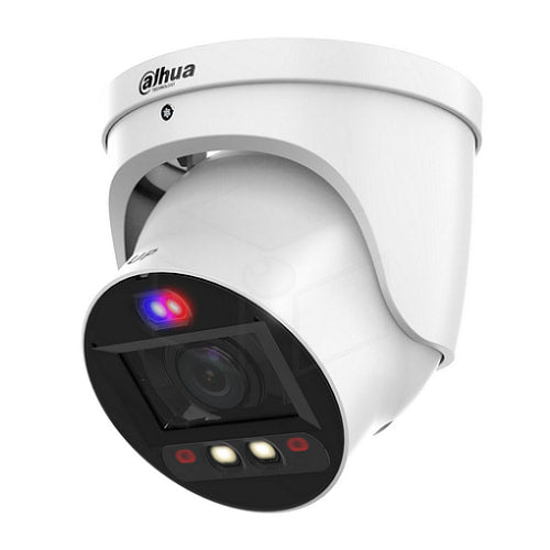 Dahua 8MP Smart Dual Light Active Deterrence Vari-focal Eyeball WizSense camera (IPC-HDW3849H-ZAS-PV-S5) Kleur: Wit