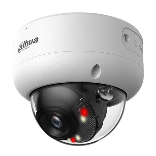Dahua 8MP Smart Dual Light vaste-focus dome WizSense camera (IPC-HDBW3849E-AS-IL) Kleur: Wit Camera’s