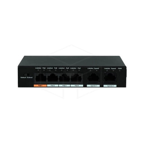 Dahua Cs4006 - 4Gt - 60 4 Poe - Poorten 2 Sfp 10/100/1000 Met Cloudbeheer Voeding / Stroom