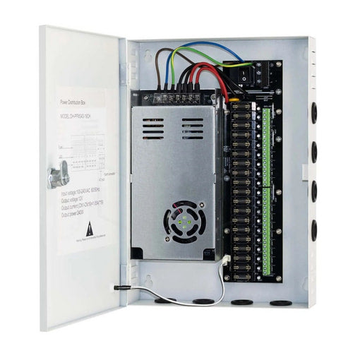 Dahua DC12V20A 19-kanaals CCTV gedistribueerde voedingskast (PFM343-19CH) Voeding / Stroom