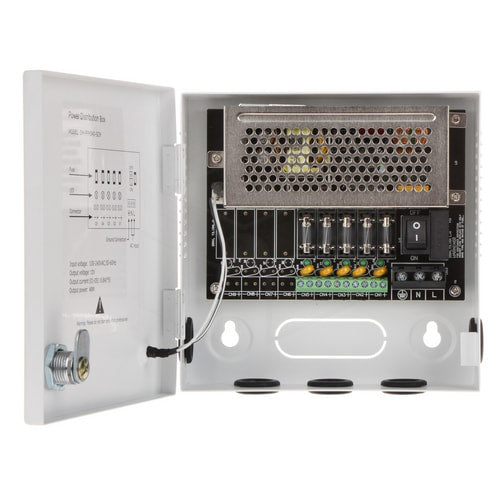 Dahua DC12V4A 5-kanaals CCTV gedistribueerde voedingskast (PFM340-5CH) Voeding / Stroom