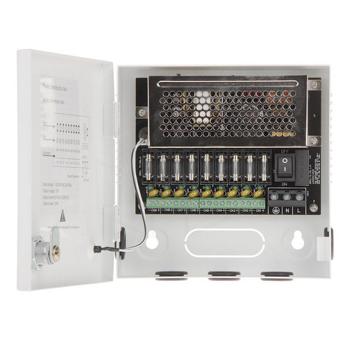 Dahua DC12V5A 9-kanaals CCTV gedistribueerde voedingskast (PFM341-9CH) Voeding / Stroom