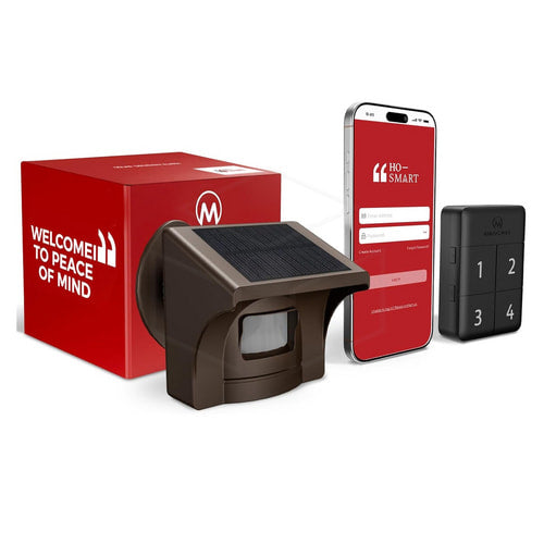 eMACROS HS006W Pro 4 Slim Draadloze opritmelder met telefoonapp 1 basisstation met 1 sensor SMART HOME