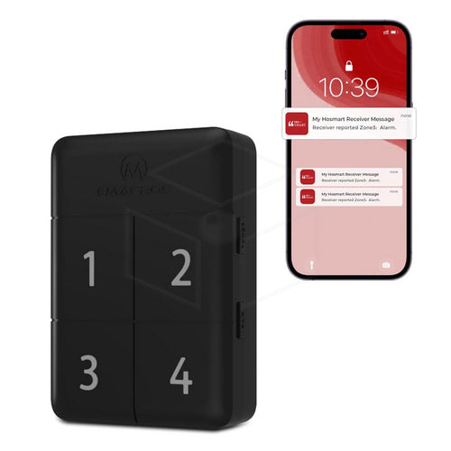 eMACROS HS006W Pro 4 Slim Draadloze opritmelder met telefoonapp SMART HOME