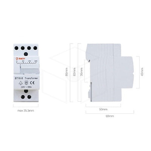 Ezviz 8 12 En 24 Vac Laagspanningstransformator Accessoires Intercoms & Deurbellen