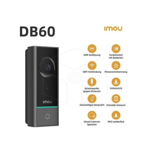 Imou Db60 Kit 5Mp Slimme Deurbel Set Intercom / Deurbel