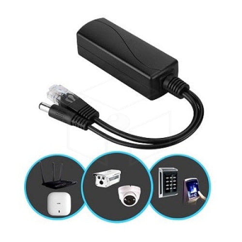 Poe Splitter 48V Naar 12V Connectors Adapter Voeding / Stroom