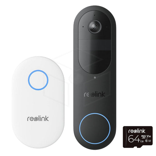 Reolink D340B Videodeurbel WiFi Battery met Chime en 64GB-SD kaart Intercom / Deurbel