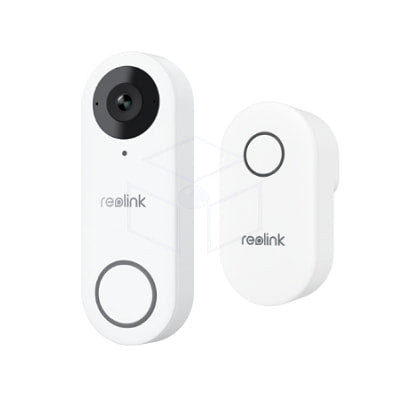 Reolink Poe Videodeurbel Slimme 2K + Videodeurbel Met Gong Kleur: Wit Intercom / Deurbel