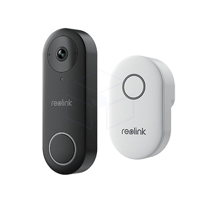 Reolink Poe Videodeurbel Slimme 2K + Videodeurbel Met Gong Kleur: Zwart Intercom / Deurbel