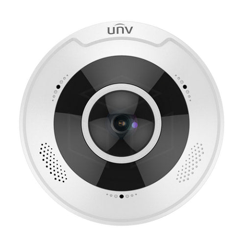 Uniview 12MP 4K Ultra HD panoramische IR Fisheye-beveiligingscamera (IPC86CEB-AF18KC-I0) Camera’s