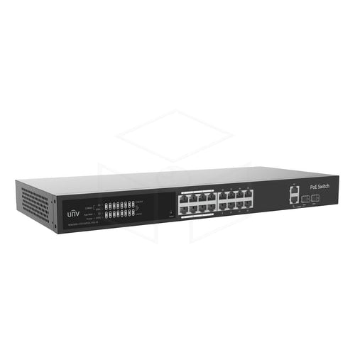 Uniview 18-poorts switch 16x PoE en 2x Uplink (NSW3000-17GT1GP1GC-POE) - Voeding / Stroom