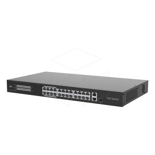 Uniview 24-poorts PoE+-switch met twee uplinkpoorten (NSW3000-24T1GT1GC-POE-IN) - Voeding / Stroom