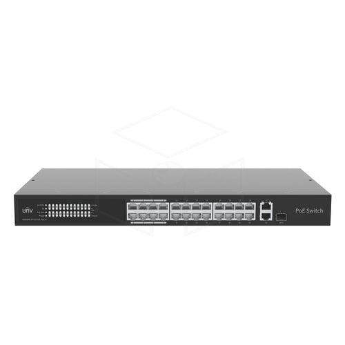 Uniview 24-poorts PoE+-switch met twee uplinkpoorten (NSW3000-24T1GT1GC-POE-IN) - Voeding / Stroom