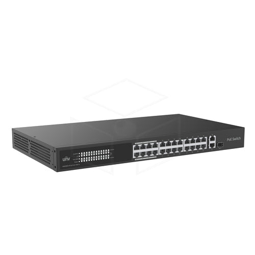 Uniview 24-poorts PoE+-switch met twee uplinkpoorten (NSW3000-24T1GT1GC-POE-IN) - Voeding / Stroom