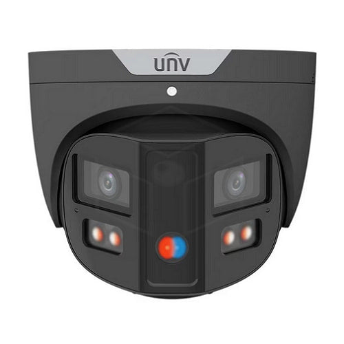 Uniview 4K HD ColorHunter Omniview Turret Camera (IPC3K28SE-ADF28KMC-DL-I0) Kleur: Zwart Camera’s