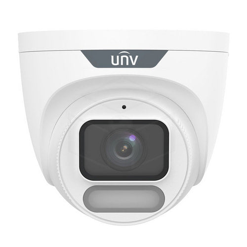 Uniview 4MP OwlView Turret Dome Camera (IPC3624LE-ADF28K-WP) Kleur: Wit Camera’s