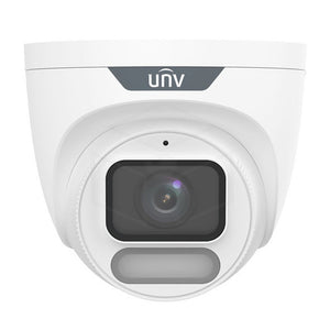 Uniview 4MP OwlView Turret Dome Camera (IPC3624LE-ADF28K-WP) Kleur: Wit Camera’s