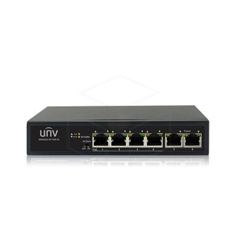 Uniview 6-Poorts Switch 4X Poe En 2X Uplink (Nsw2010-6T-Poe-In) Camera’s Set