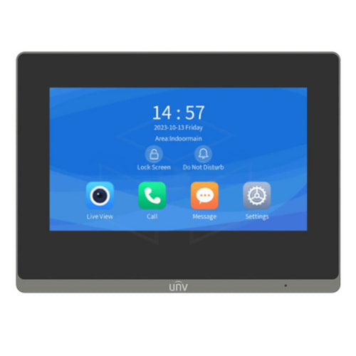 Uniview 7 inch touchscreen binnenpost (OEI-371S-H-W) Camera’s