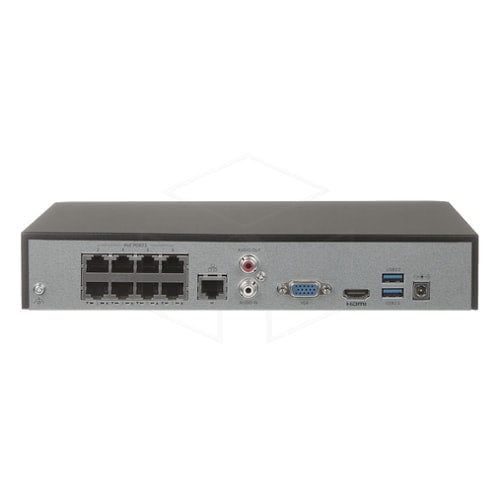 Uniview 8-kanaals PoE NVR (NVR501-08B-P8) Recorders