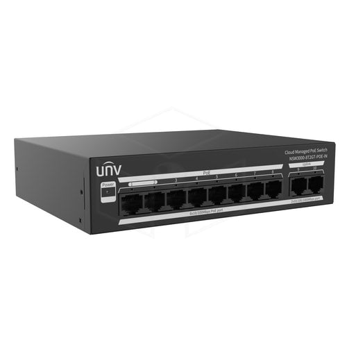 Uniview Cloudbeheerde 8 poort Ethernet-switch PoE + (NSW3000-8T2GT-POE-IN) Netwerkproducten