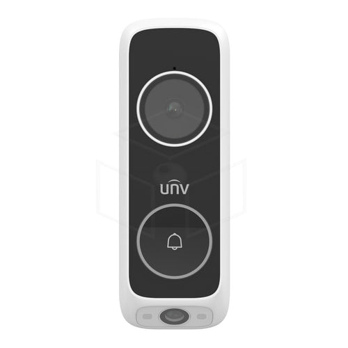 Uniview Dubbele camera videodeurbel (ED-525B-WB) Kleur: Wit Intercom / Deurbel