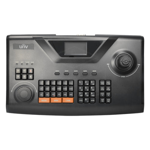 Uniview IP-bewakingstoetsenbord met LCD-scherm en vierdimensionale joystick PTZ-bediening voor NVR’s (KB-1100) Camera’s