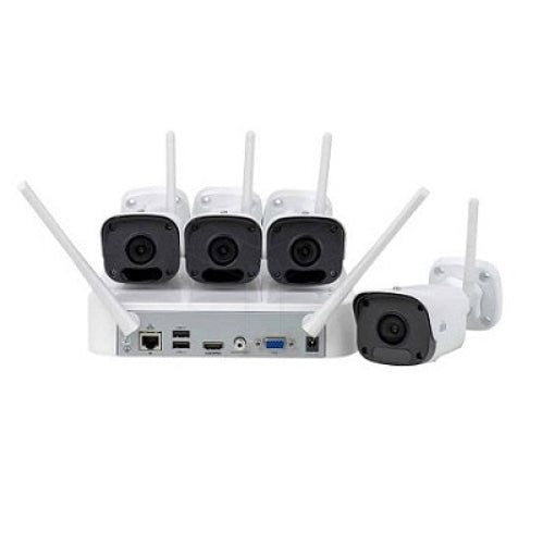 Uniview Bullet Camera 2Mp Wifi Kit Met 4 Kanaals Nvr Cameras Set