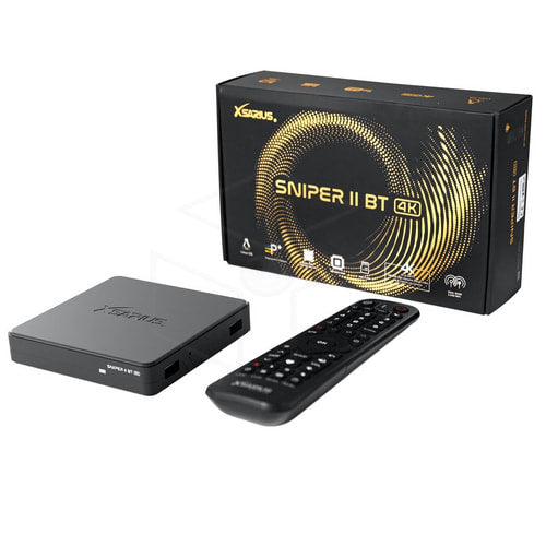 Xsarius Sniper 2 Bluetooth 4K UHD Linux OTT Mediastreamer Mediaspelers