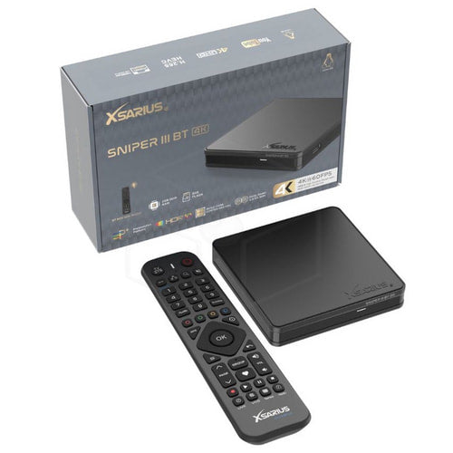 Xsarius Sniper 3 Bluetooth 4K UHD Linux OTT Mediastreamer Mediaspelers